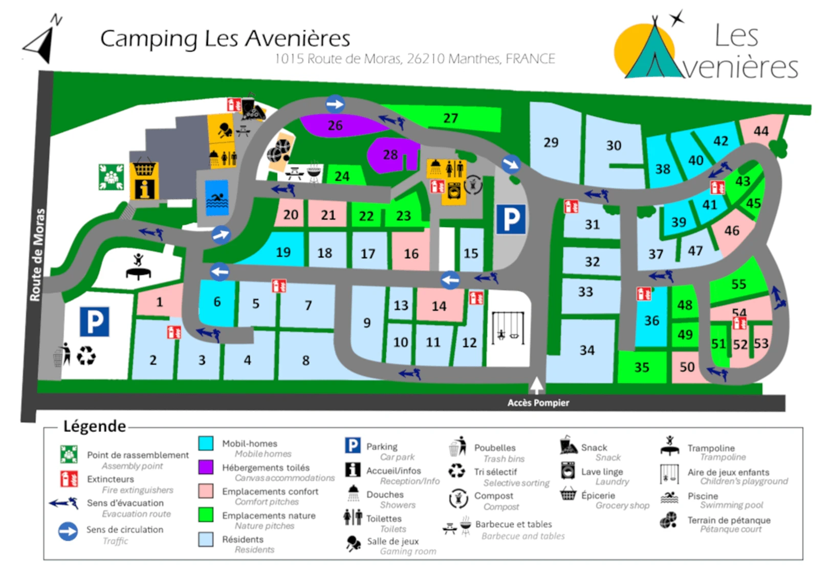plan camping les avenieres