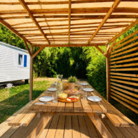 MH 4/6P (#38) terrasse de mobil-home 2 chambres