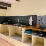 Cuisine équipée Cuisine équipée à disposition des campeurs à Manthes